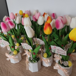 Nőnapi tulipán koll�gaknak,ismerősöknek,rokonoknak - otthon & életmód - dekoráció - asztal és polc dekoráció - asztaldísz - Meska.hu