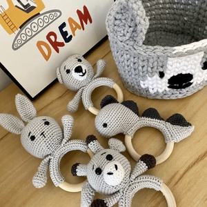 Babaváró ajándékcsomag (szürke) - játék & sport - babalátogató ajándékcsomag - Meska.hu