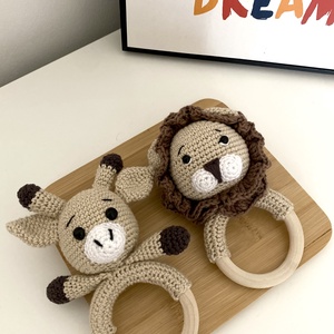 Szafari csörgő szett, Játék & Sport, 3 éves kor alattiaknak, Csörgő, Horgolás, MESKA