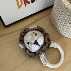 Horgolt oroszlán csörgő, Játék & Sport, 3 éves kor alattiaknak, Csörgő, Horgolás, MESKA