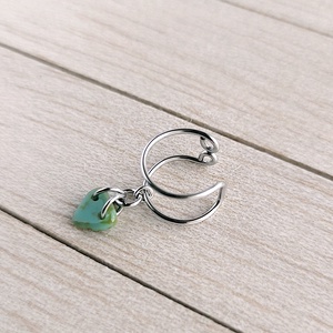 Fülgyűrű, 316L nemesacél karika fülbevaló, Ear cuff fülbevaló, Lyuk nélküli fülbevaló, Ál fülpiercing, Női ékszer - ékszer - fülbevaló - fülgyűrű - Meska.hu