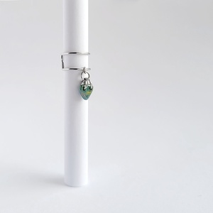 Fülgyűrű, Lyuk nélküli fülbevaló, 316L nemesacél karika fülbevaló, Ear cuff fülbevaló, Hamis fülpiercing, Női ékszer - ékszer - fülbevaló - fülgyűrű - Meska.hu