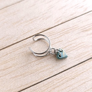 Fülgyűrű, Lyuk nélküli fülbevaló, 316L nemesacél karika fülbevaló, Ear cuff fülbevaló, Hamis fülpiercing, Női ékszer - ékszer - fülbevaló - fülgyűrű - Meska.hu