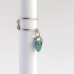 Fülgyűrű, Lyuk nélküli fülbevaló, 316L nemesacél karika fülbevaló, Ear cuff fülbevaló, Hamis fülpiercing, Női ékszer - ékszer - fülbevaló - fülgyűrű - Meska.hu