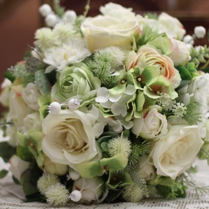 Menyasszonyi csokor, örökcsokor, téli menyasszonyi csokor - esküvő - menyasszonyi- és dobócsokor - Meska.hu