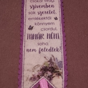 Filc könyvjelző , Könyv & Zene, Könyvjelző, Varrás, MESKA