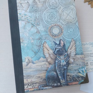 BASTET Macska Istennő naplója - otthon & életmód - papír, írószer - jegyzetfüzet & napló - Meska.hu
