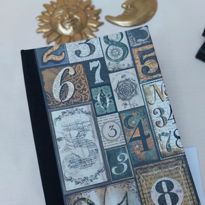 Vintage Numbers, egyedi napló - otthon & életmód - papír, írószer - jegyzetfüzet & napló - Meska.hu