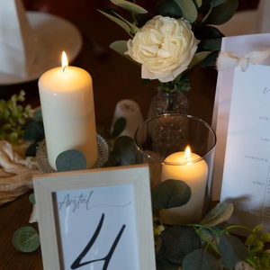 Asztal számok - esküvő - dekoráció - tábla & jelzés - Meska.hu