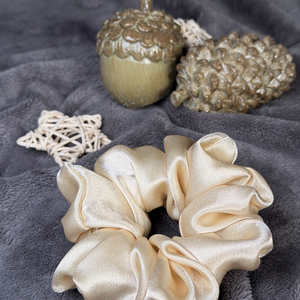 Arany scrunchie hajgumi - ruha & divat - hajdísz & hajcsat - hajgumi - Meska.hu