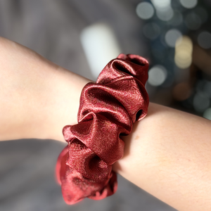 Bordó scrunchie hajgumi, Ruha & Divat, Hajdísz & Hajcsat, Hajgumi, Varrás, MESKA