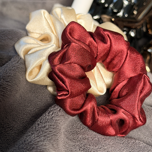 Bordó-Arany Scrunchie Mix - ruha & divat - hajdísz & hajcsat - hajgumi - Meska.hu