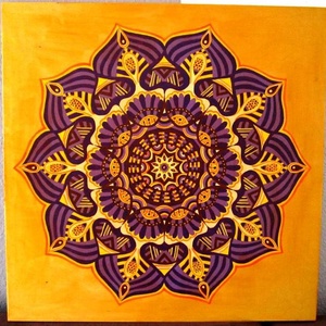 Lilavirág Mandala - otthon & lakás - dekoráció - mandala - Meska.hu Lilavirág Mandala - otthon & lakás - dekoráció - mandala - Meska.hu
