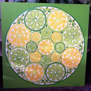 Lime Mandala - otthon & lakás - dekoráció - kép & falikép - Meska.hu Lime Mandala - otthon & lakás - dekoráció - kép & falikép - Meska.hu