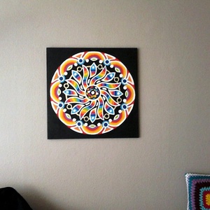 Szivárványvirág Mandala - otthon & lakás - dekoráció - mandala - Meska.hu Szivárványvirág Mandala - otthon & lakás - dekoráció - mandala - Meska.hu