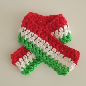 Horgolt kokárda - Áthajtott szalag - Meska.hu