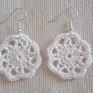 Horgolt mini fülbevaló - ékszer - fülbevaló - lógós kerek fülbevaló - Meska.hu Horgolt mini fülbevaló - ékszer - fülbevaló - lógós kerek fülbevaló - Meska.hu