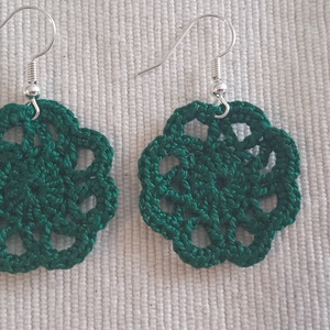Horgolt mini fülbevaló - ékszer - fülbevaló - lógós kerek fülbevaló - Meska.hu Horgolt mini fülbevaló - ékszer - fülbevaló - lógós kerek fülbevaló - Meska.hu