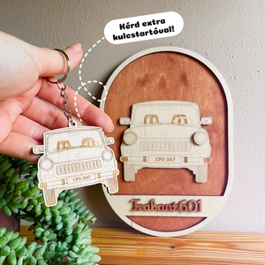 Trabant 601 lézervágott falikép - retro járművek - otthon & életmód - dekoráció - kép & falikép - 3d képek - Meska.hu