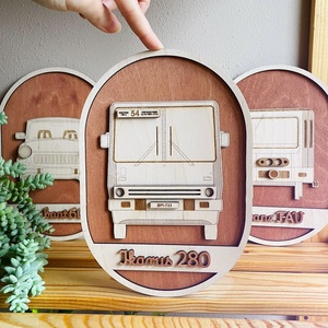 Ikarus 280 autóbusz lézervágott falikép - retro járművek, Otthon & Életmód, Dekoráció, Kép & Falikép, 3d képek, , MESKA