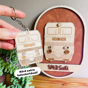 V43 Szili mozdony lézervágott falikép - retro járművek - otthon & életmód - dekoráció - kép & falikép - 3d képek - Meska.hu