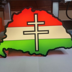 Nagy-Magyarország világító hangulatlámpa. Lightbox - otthon & életmód - dekoráció - asztal és polc dekoráció - asztaldísz - Meska.hu