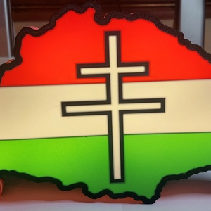 Nagy-Magyarország világító hangulatlámpa. Lightbox, Otthon & Életmód, Dekoráció, Asztal és polc dekoráció, Asztaldísz, Mindenmás, MESKA