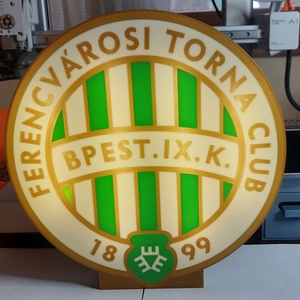 FTC, Fradi, Ferencváros világító hangulatlámpa. Lightbox - otthon & életmód - dekoráció - asztal és polc dekoráció - asztaldísz - Meska.hu