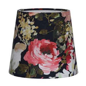 Virágos lámpaernyő asztai lámpához  Red Rose (20 cm) - otthon & életmód - lámpa - asztali lámpa - Meska.hu
