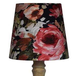 Virágos lámpaernyő asztai lámpához  Red Rose (20 cm) - Meska.hu