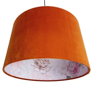 Bársony mennyezeti lámpaernyő 40 cm  Rusty Flower - otthon & életmód - lámpa - fali & mennyezeti lámpa - Meska.hu