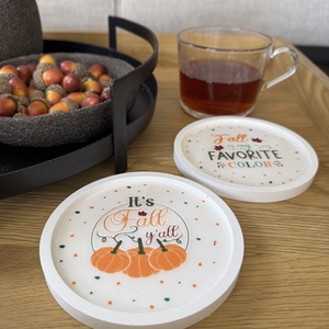 Őszi akril poháralátét szett � Fall Is My Favorite Color - otthon & életmód - dekoráció - dísztárgy - Meska.hu