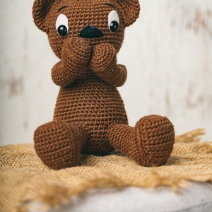 Kedves mackó - játék & sport - plüssállat & játékfigura - maci - Meska.hu