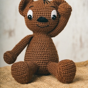 Kedves mackó - játék & sport - plüssállat & játékfigura - maci - Meska.hu