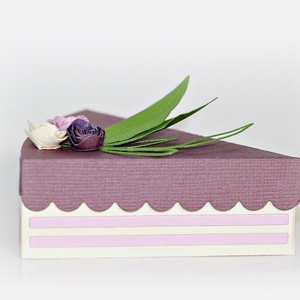 Tortaszelet papírból - esküvő - emlék & ajándék - doboz - Meska.hu