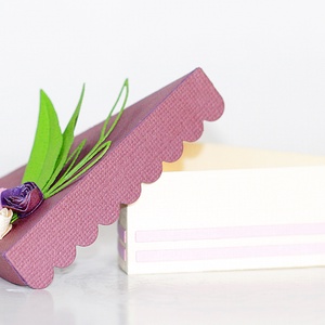 Tortaszelet papírból - esküvő - emlék & ajándék - doboz - Meska.hu