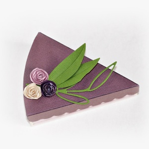 Tortaszelet papírból - esküvő - emlék & ajándék - doboz - Meska.hu