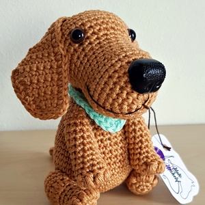 Vizsla kutya - horgolt - Meska.hu