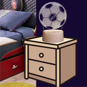 Egyedi feliratos 3D, LED focilabda hangulatlámpa - otthon & életmód - babaszoba, gyerekszoba - babaszoba, gyerekszoba - Meska.hu