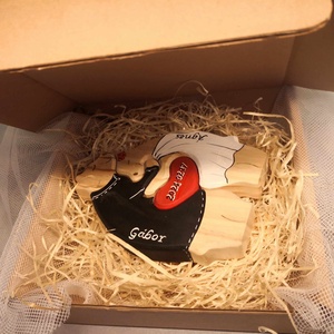 Névre szóló Fa maci Menyasszony-vőlegény  - otthon & életmód - dekoráció - asztal és polc dekoráció - asztaldísz - Meska.hu