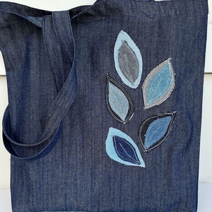 Bevásárló táska - farmervászon - táska & tok - bevásárlás & shopper táska - shopper, textiltáska, szatyor - Meska.hu