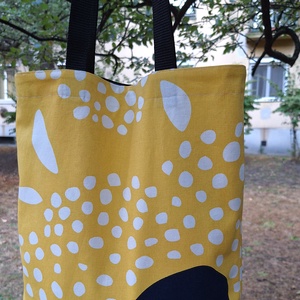 Kifordítható Vászontáska, shopper táska, szatyor - táska & tok - bevásárlás & shopper táska - shopper, textiltáska, szatyor - Meska.hu
