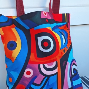 Válltáska, shopper táska, szatyor, Táska & Tok, Bevásárlás & Shopper táska, Shopper, textiltáska, szatyor, Varrás, MESKA