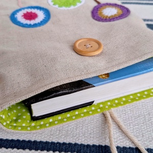 Könyvtok horgolt virágos - könyv & zene - könyvtok - Meska.hu