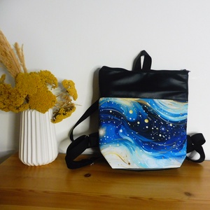 Kék hullám mintás hátizsák, Táska & Tok, Hátizsák, Hátizsák, , MESKA