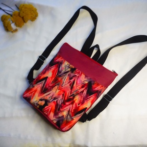 Bordó mintás hátizsák - táska & tok - hátizsák - hátizsák - Meska.hu