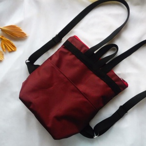 Bordó mintás hátizsák - táska & tok - hátizsák - hátizsák - Meska.hu