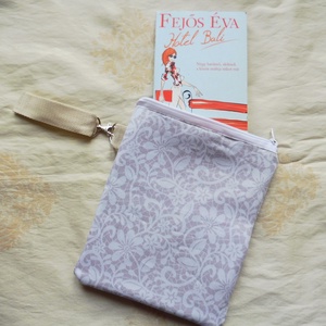 Bézs és fehér mintás könyvtok és ebook olvasó - könyv & zene - könyvtok - Meska.hu