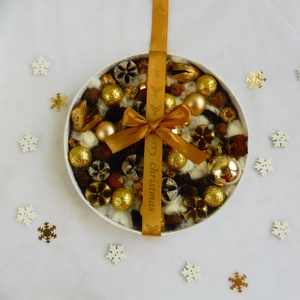 Adventi kopogtató, Karácsony, Adventi díszek, Adventi ajtódísz, Virágkötés, MESKA