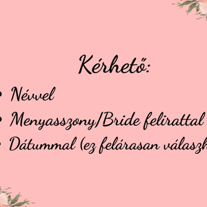 Menyasszonyi köntös arany felirattal - esküvő - kiegészítők - esküvői köntös - Meska.hu